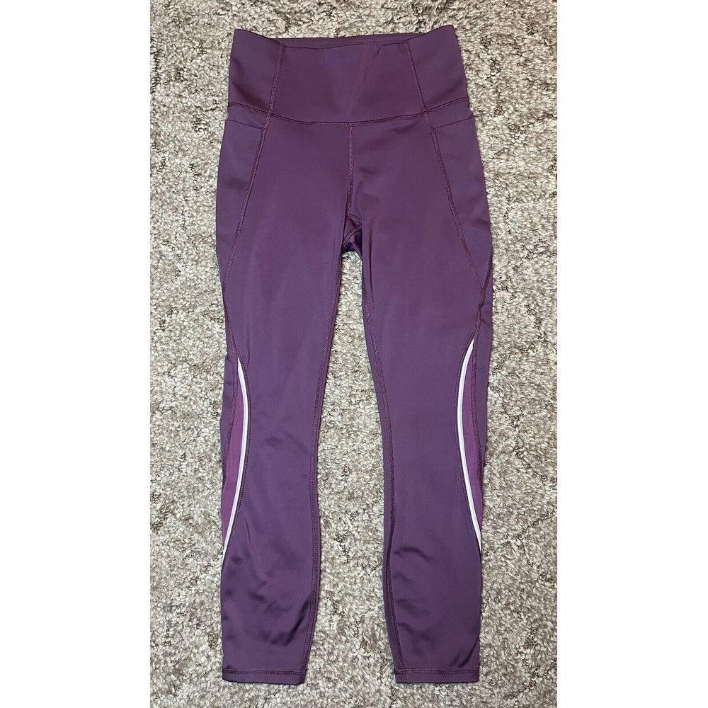 Members Mark Leggings Womens S Purple Ankle Work It Out Active Yoga Athleisure‎